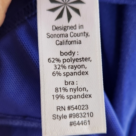 Athleta  Hi Low‎ Maxi Blue Dress. Perfect for summer!Built in bra with pads - Picture 5 of 6